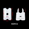 100 Pack LED Strip Light Plastic Clips,Led Strip Clips, LED