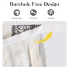 NICETOWN Glass Door Curtains Linen Blended, Farmhouse French Door Blinds