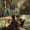 Baur Men's Genuine Buffalo Leather Wallet with RFID Protection Horizontal