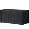 Devoko 120 Gallon Deck Box Resin Outdoor Storage Box Waterproof