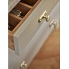 Goo-Ki 6 Pack Brushed Brass Cabinet Knobs with Backplate Zinc