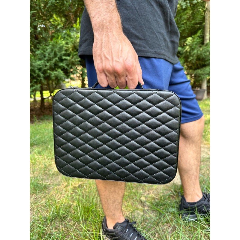 Harlembling Leather Travel Jewelry Box Case