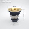 3-1/2-Inch Kitchen Sink Drain Strainer Assembly Kit, GZILA Deep Waste