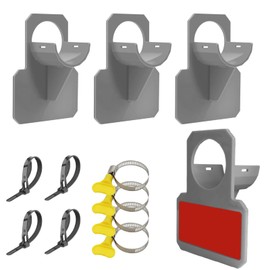 Kyzuzia Pack of 4 Grey Pool Hose Holder, Pool Hose Accessories with Anti-Puncture, Anti-Tear, Swimming Pool Pipe Holder, Anti-Strain (30-37 mm)