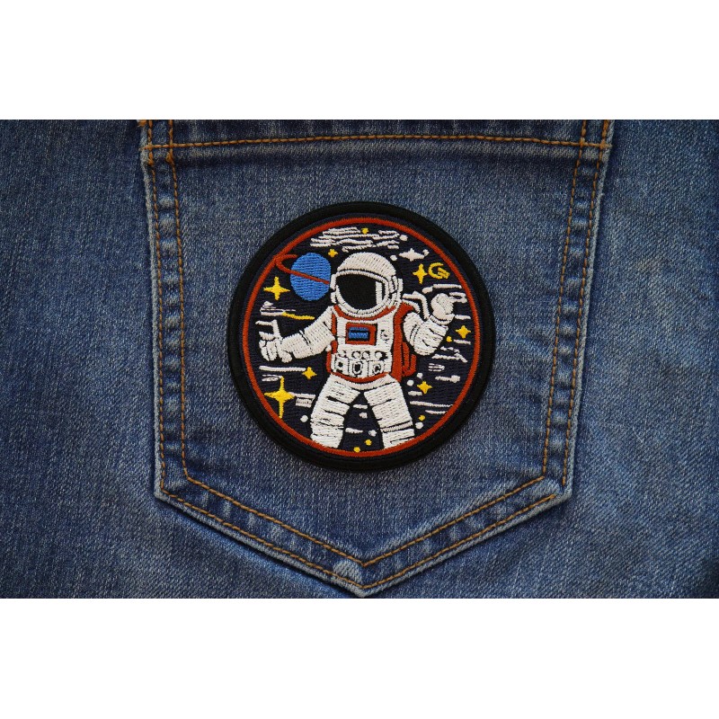 Ivamis Space Cowboy Astronaut Patch Embroidered - 3x3 inch -