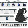 Smtcsl 3-in-1 Charging Station + 5000mAh Mag-safe Battery Pack for