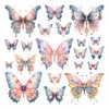 XERE 400 Pcs Butterflies Flora and Fauna Scrapbook Stickers Set