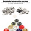 100 Set Pin Back Button Parts Blank Smoothing Metal Durable