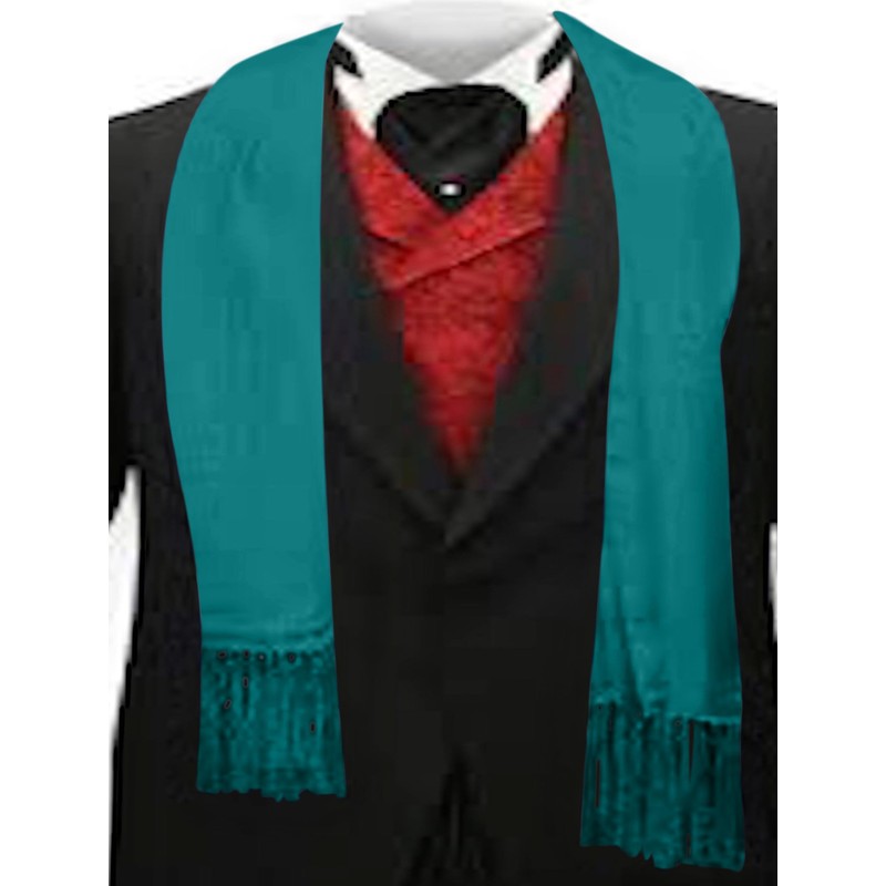 CJ Apparel Teal Green Men's Nepalese Solid Colour Fashion Scarf