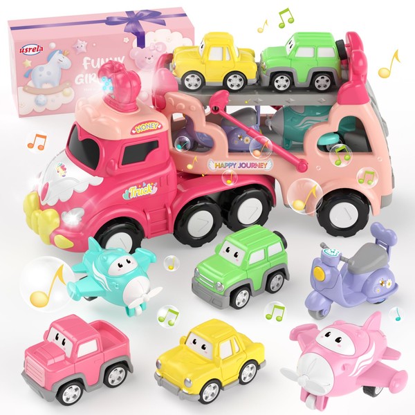 usrela Toys for 1 2 3 Year Old Girl Truck,