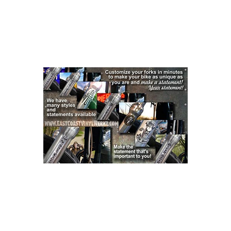 East Coast Vinyl Werkz - Motorcycle Fork Decals - Eagle