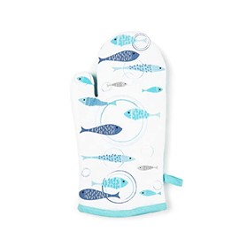 Excelsa North Sea Oven Glove, One Size, 100% Cotton Lining, Polyester Filling