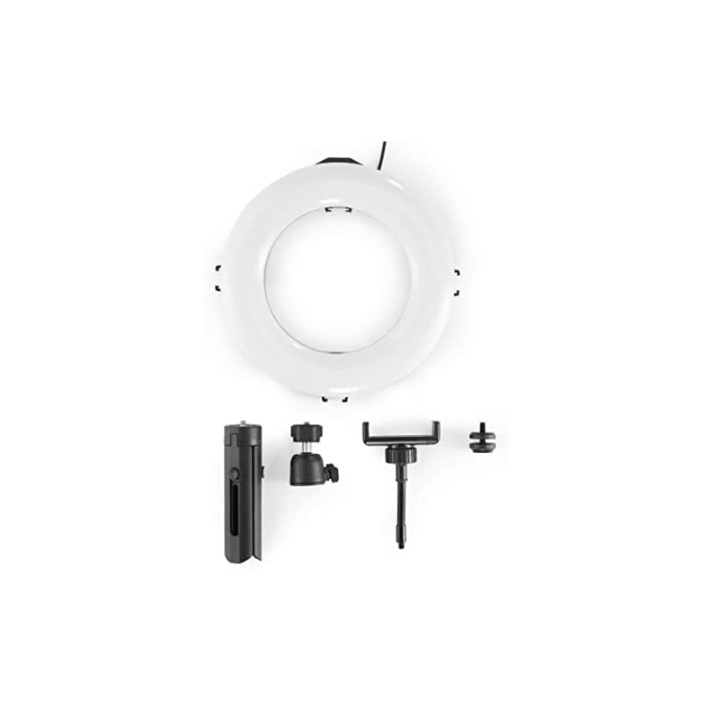 Hama Anillo de luz LED con trípode para teléfono móvil