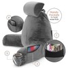 Nestl Reading Pillow with Portable Laptop Lap Desk - Shredded