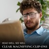 Xfeel Clip on Reading Glasses Blue Light Blocking Flip Up