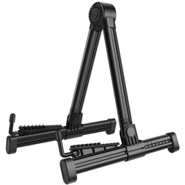 Foldable A Frame Guitar Stand Stable Aluminium Alloy ABS Folk Guitar A Shape Bracket Rack for Teaching