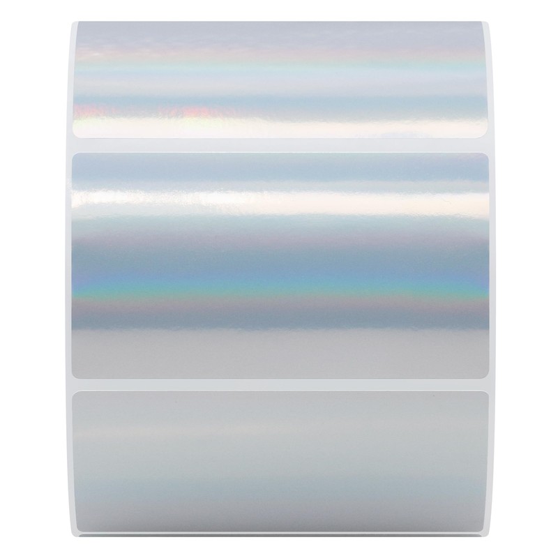 Hybsk Holographic Silver Thermal Sticker Rainbow Thermal Labels for Shipping,