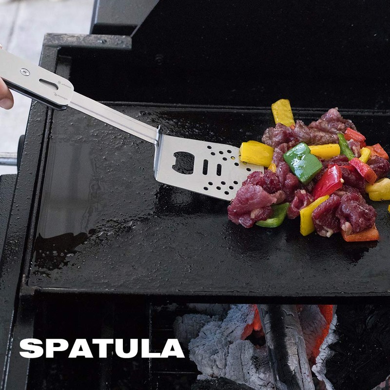 ROXON 4 in 1 Compact Mini BBQ Barbecue Combo Tool