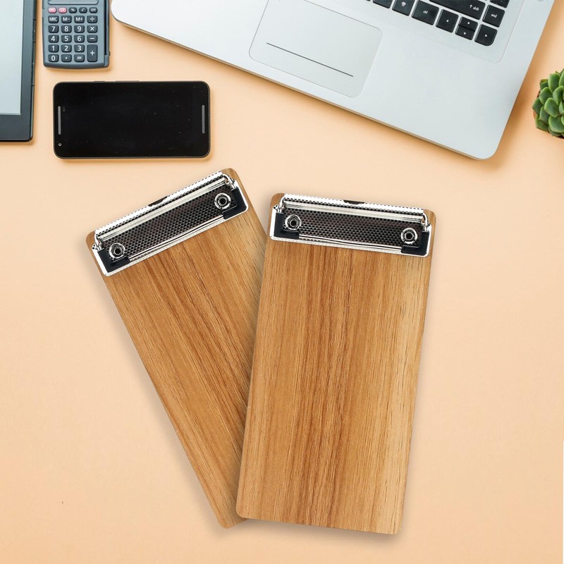 A6 Clipboard,6 Pack Mini Clipboard with Low Profile Clip,A6 Wooden