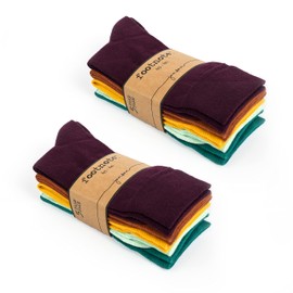 FOOTNOTE 10 men's socks, women's socks, cotton socks, business socks, Colourful | 10 Pairs