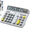 Desktop Calculator with Extra Large 5-Inch LCD Display, 12-Digit Two