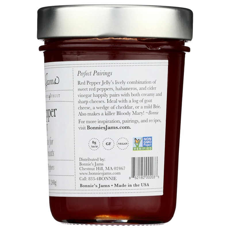 BONNIES JAMS Red Pepper Jelly, 8.75 OZ