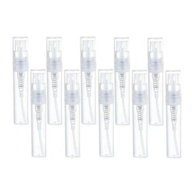 10 Pcs Transparent 2ml Plastic Perfume Tubes Portable Refillable Spray Bottle Mini Travel Atomizer Bottle Clear Perfume Sample Vials Makeup Sparys Containers Easy to Use,Beauty and Personal Care