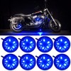 LEDGlow 8pc Blue LED Pod Lighting Kit for Motorcycles ATVs