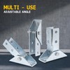 LAICCUM 2 Pcs Adjustable Brace Fitting, Heavy Duty Strut Base