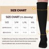 Wegitcs 2 Pairs Zipper Compression Socks for Women & Men,