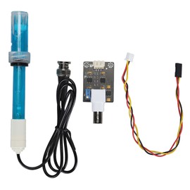 PH Sensor Module 0.1pH Accuracy 0‑14 Value BNC XH2.54 Interface PH Electrode Probe Kit with Power Indicator