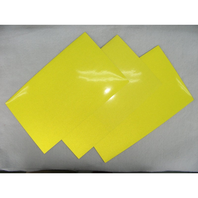 MYST 5070 Fluorescent Reflective Sheets, Yellow, 5.7 x 9.4 inches