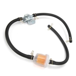 6mm Inline Fuel Tank Tap Filter Tube with Fuel Tap Switch Shut-off Valve, Universal for ATV Dirt Bike, Lawn Mower Tuning Kits, Easy Installation