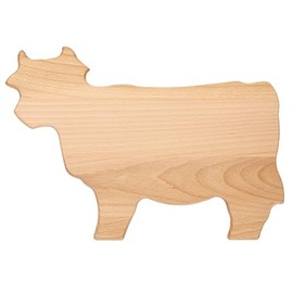 EVERYJOY Beech Wood Chopping Board (Cow, 29 x 20 x 0.9 cm)