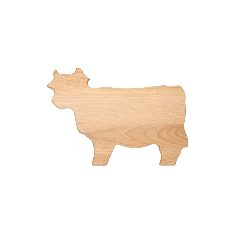 EVERYJOY Beech Wood Chopping Board (Cow, 29 x 20 x