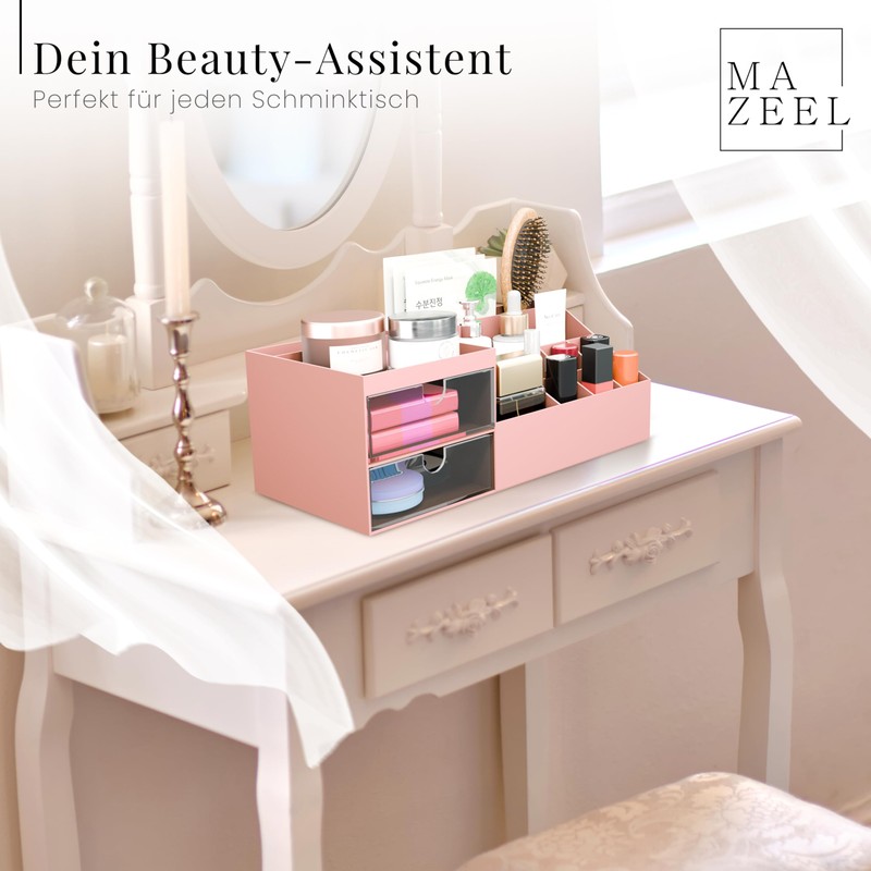 Makeup Organiser Storage Box (Blue)