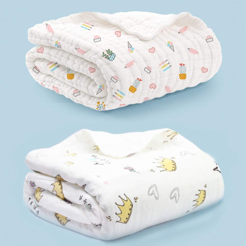 LILY CUPS Gauze Towel, Baby Bath Towel, Gauze Towel, 6