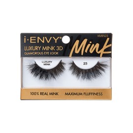 i-ENVY False Lashes Luxury Mink Collection Eyelashes 100% Real Mink Glamorous Eye Look Lashes Maximum Fluffiness 3D Multi-Curl Angle