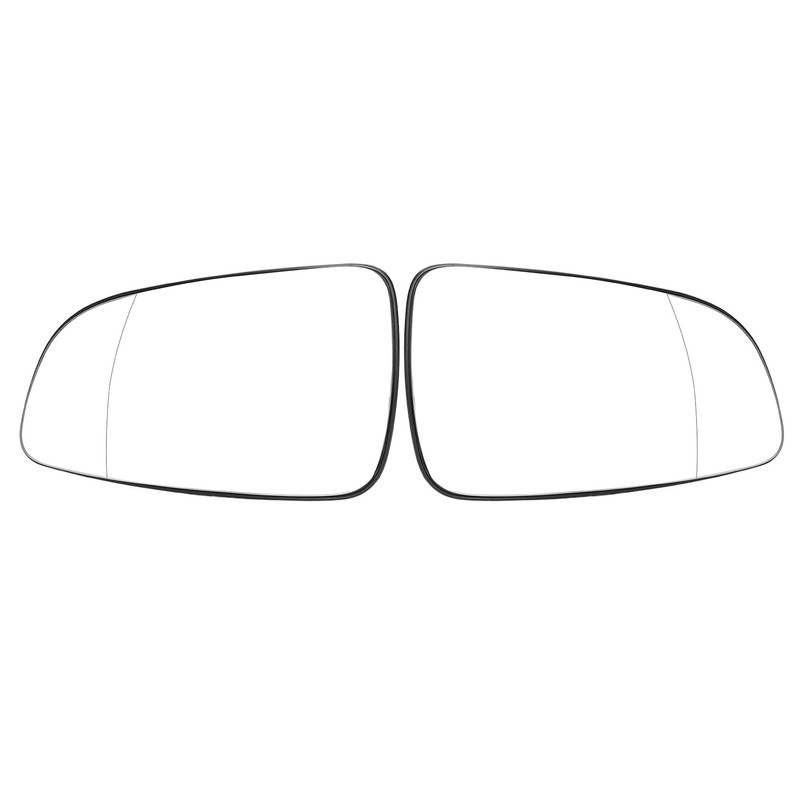 2PCS Outside Rear View Mirror Glass Left Right Self Adhesive