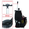 MELOTOUGH Wheeled Rolling Tool Bag Welding Backpack with Wheels for