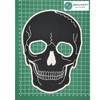 Large Skull Back Patch Black - 15.3 x 20.8 cm