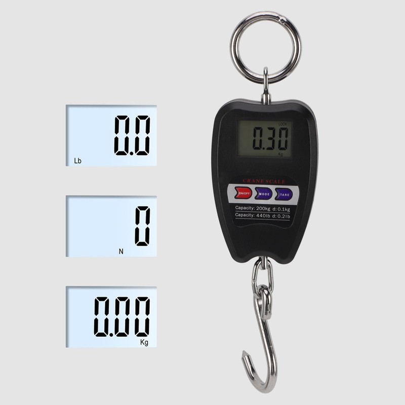 Portable Electronic Scale High Accuracy Digital Hanging Scale 200kg Weight