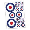SAFESIGN (20 Pack) RAF Roundel Vinyl Stickers The Who Mod