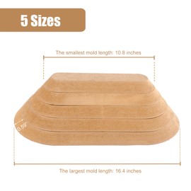 DAFENCHI Pottery Tools, Pottery Molds for Clay, Ceramics Molds for Handbuilding, Slump Molds for Pottery, Pottery Plate Forming Molds, Pottery Forms Drape Mold, Clay Molds, Oval