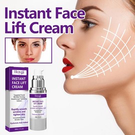 Hoygi Instant Face Lift Cream, Reduce Fine Lines On The Face With Gentle Moisturizing Cream For Wrinkled Skin - Specification: 2pcs