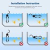Nobleza Aquarium Heater Rod 10-50L, 50W Submersible Aquarium Heater, Aquarium