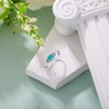 BETHZA Turquoise Toe Rings Adjustable 925 Sterling Silver Genuine Turquoise