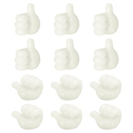 PATIKIL Cord Holders, 12 Pcs Cable Clips for Nightstand Wire Organizer for Desk Wall Car Office Management Charger Computer Housewarming Gifts, White