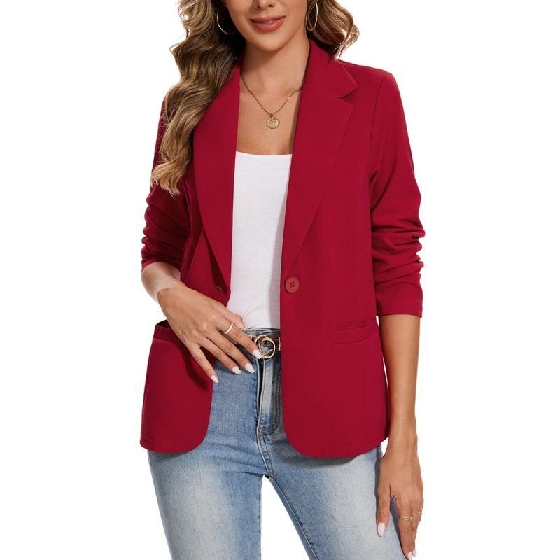 MINTLIMIT Lightweight Front-Lined Blazer for Spring and Summer with Long