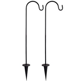 BESPORTBLE Pieces Garden Shepherd Hooks 62 cm Shepherd Stake Garden Flag Stand Metal Garden Pole with Hooks Hanging Basket Holder for Wedding Lawn Solar Lights Christmas Lighting Lantern